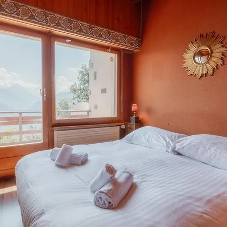 Daire Magnifique Mitoyen Avec Vue Sur Les Montagnes Crans-Montana